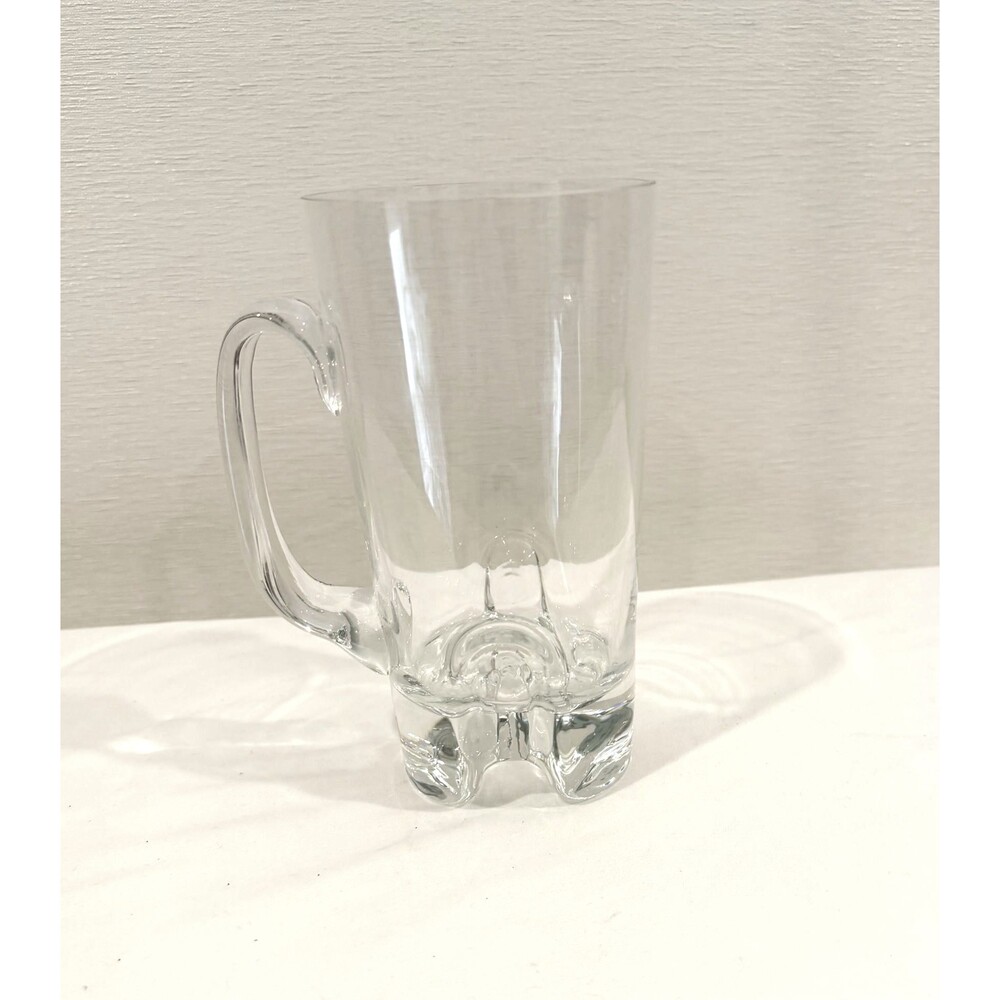Vintage Iittala Gaissa Series Clear Glass Beer Mug by Tapio Wirkkala